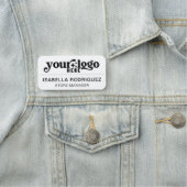 Porte-nom Balise Nom de l'employé de l'entreprise magnétique (En situation)