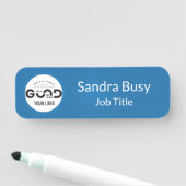 Porte-nom Balise Nom de l'employé de l'entreprise magnétique (En situation)