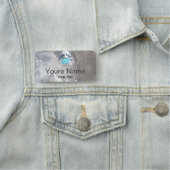 Porte-nom Balise Nom de l'employé de l'entreprise magnétique (En situation)