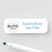 Porte-nom Balise Nom de l'employé de l'entreprise magnétique (En situation)