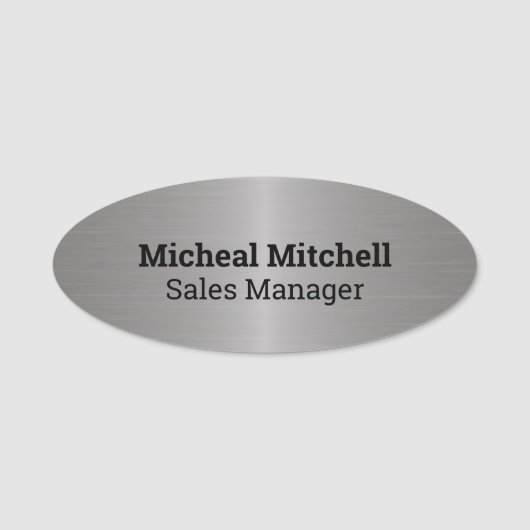 Porte-nom Balise Nom de l'employé de l'entreprise - Regarder (Devant)