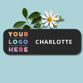 Porte-nom Balise Nom de l'employé du logo de l'entreprise