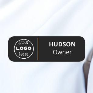 Porte-nom Balise Nom de l'employé du logo d'entreprise perso