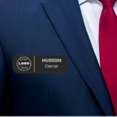 Porte-nom Balise Nom de l'employé du logo d'entreprise perso