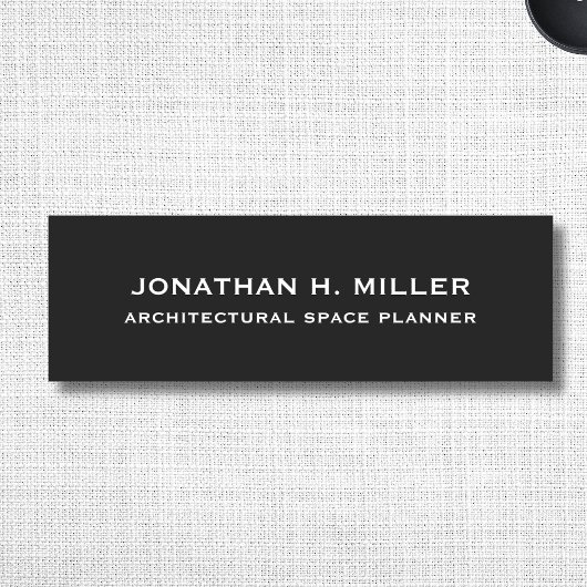 Porte-nom Balise Nom de l'employé simple avec titre