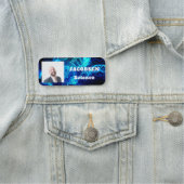 Porte-nom Balise Nom de l'enseignant en sciences de l'ADN bl (En situation)