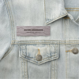 Porte-nom Balise Nom de serpent beige faux