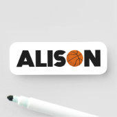 Porte-nom Balise Nom du basket-ball d'Alison (En situation)
