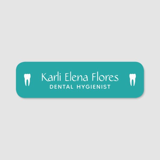 Porte-nom Balise Nom du bureau dentaire (Devant)