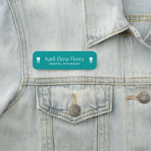 Porte-nom Balise Nom du bureau dentaire (En situation)