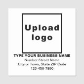 Porte-nom Balise Nom du Carré blanc de marque commerciale (Devant)