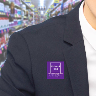 Porte-nom Balise Nom du Carré de marque commerciale pourpre