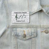 Porte-nom Balise Nom du design Notes musicales (En situation)