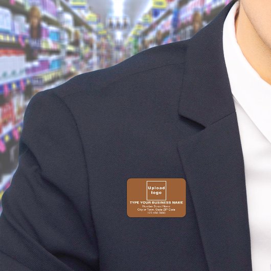 Porte-nom Balise Nom du rectangle Brown de la marque commerc