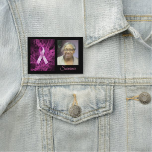 Porte-nom Balise Nom du survivant du cancer du sein