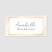 Porte-nom Balise Nom Elegante (Devant)