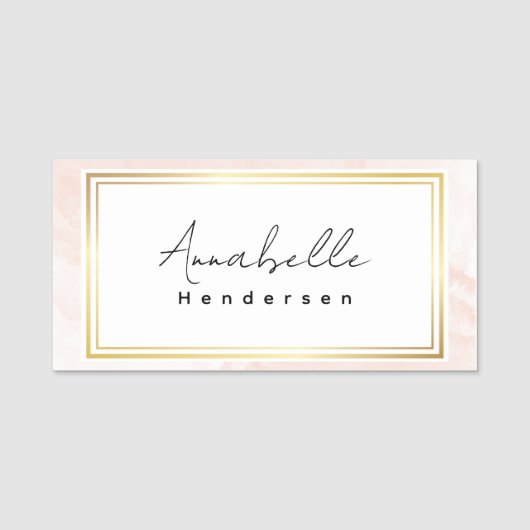 Porte-nom Balise Nom Elegante (Devant)