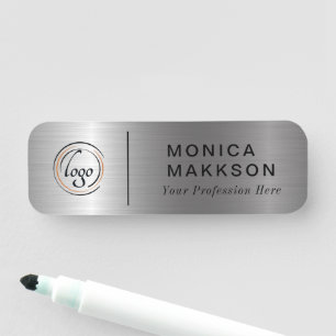 Porte-nom Balise Nom, Logo Et Nom Moderne