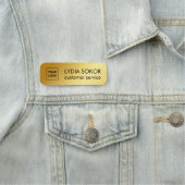 Porte-nom Balise Nom professionnel du logo personnalisé (En situation)