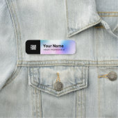 Porte-nom Balise ou magnétique avec logo (En situation)