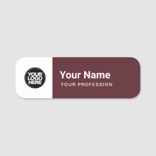 Porte-nom Balise ou magnétique avec logo