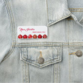 Porte-nom Balise Perfect Beautiful Christmas Red Ornament Na (En situation)