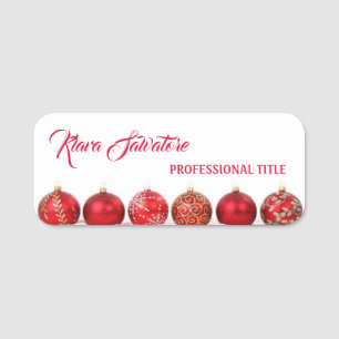 Porte-nom Balise Perfect Beautiful Christmas Red Ornament Na