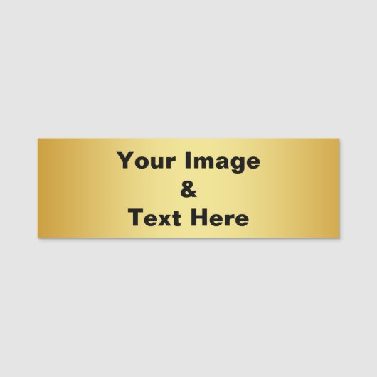 Porte-nom Balise Personnalisée Personnalisée Votre Propre No (Devant)