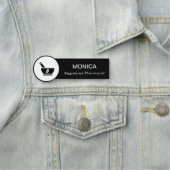 Porte-nom Balise RX Pharmacy Logo Pharmist Service Médicale (En situation)