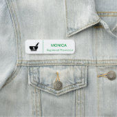 Porte-nom Balise RX Pharmacy Logo Pharmist Service Médicale (En situation)