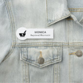 Porte-nom Balise RX Pharmacy Logo Pharmist Service Médicale (En situation)