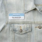 Porte-nom Balise Voiture Business, Nom bleu (En situation)