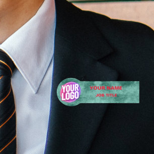 Porte-nom Balises de nom avec broche magnétique ou de sécuri