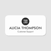 Porte-nom Balises De Nom Magnétique Personnalisées Avec Logo (Devant)