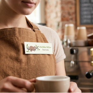 Porte-nom Bar à café personnalisé pour paresseux