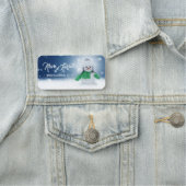 Porte-nom Beau bonhomme de Noël moderne (En situation)