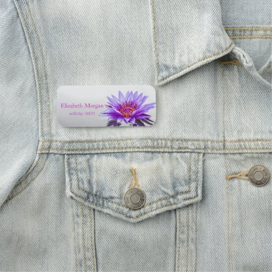 Porte-nom Beau Lotus pourpre, Lac (En situation)