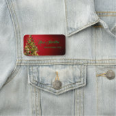 Porte-nom Beau sapin de Noël moderne (En situation)