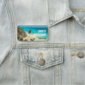 Porte-nom Belle plage de sable Paradis tropical (En situation)