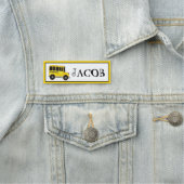 Porte-nom Big Yellow School Bus Enseignant Conducteur Éducat (En situation)