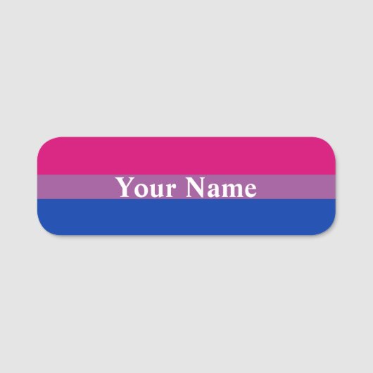 Porte-nom Bisexual pride (Devant)