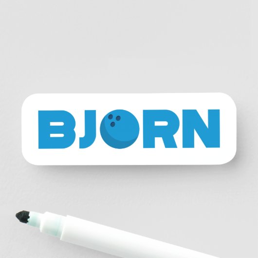 Porte-nom Bjorn (En situation)