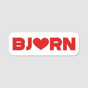Porte-nom Bjorn Love