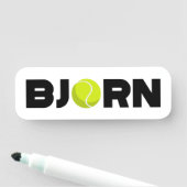 Porte-nom Bjorn Tennis (En situation)