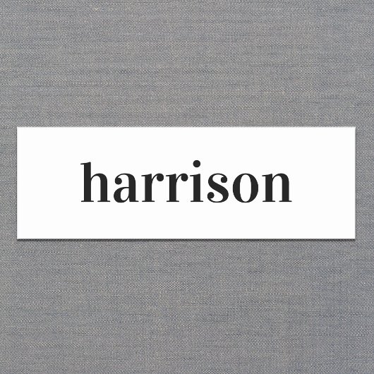 Porte-nom Blanc moderne minimal