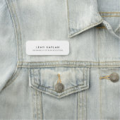 Porte-nom Blanc simple (En situation)