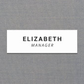 Porte-nom Blanc simple