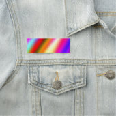 Porte-nom Bleu rose ombre couleur d'eau abstrait pastel arc- (En situation)