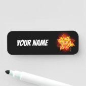 Porte-nom Blooming Fire Rose (En situation)