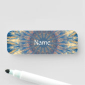 Porte-nom Blue Chakra Kaleidoscope Thunder_Cove (En situation)